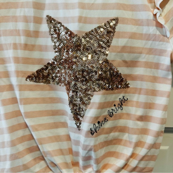 btween Glitter Star Striped Tee and Tulle Skirt Set - Picture 2 of 14